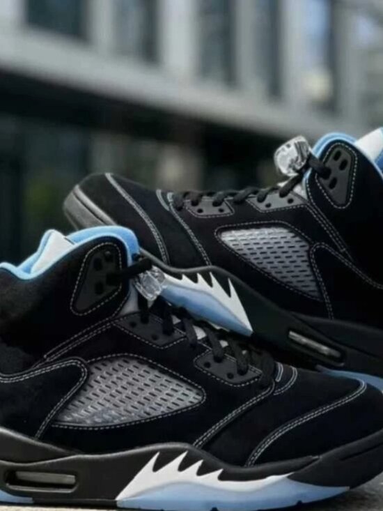Jordan Other - New Nike Air Jordan 5 Retro Black University Blue